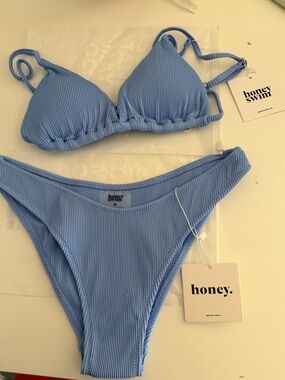 Honey Swim Marina Ribbed Triangle Bikini